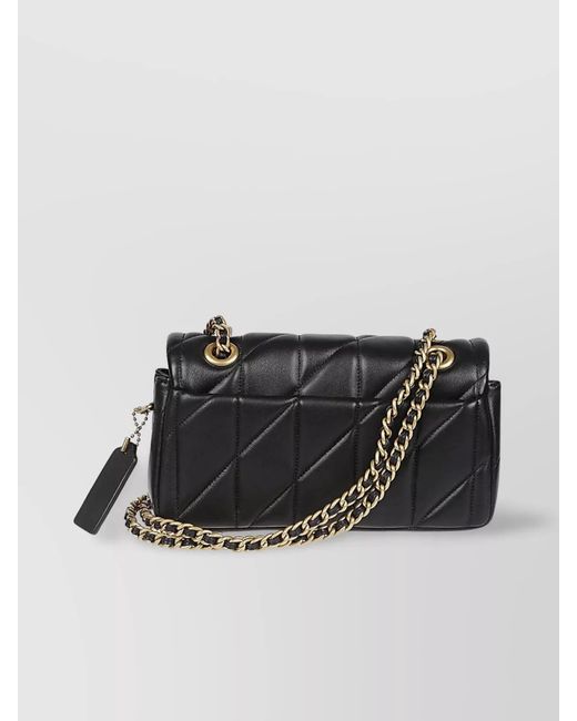 COACH Black Tabby 20 Leather Crossbody Bag