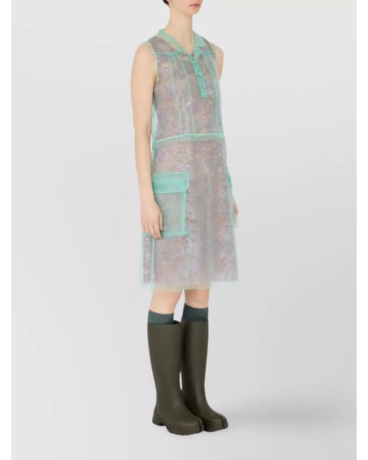 Maison Margiela Multicolor Sleeveless Buttoned Midi Dress