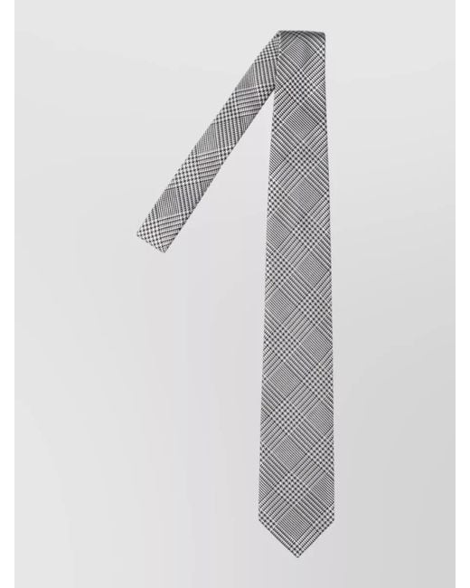 Tom Ford White Tie Slim Design Geometric Pattern for men