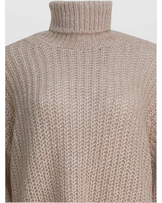 Herno Natural Wool And Alpaca Turtleneck Sweater