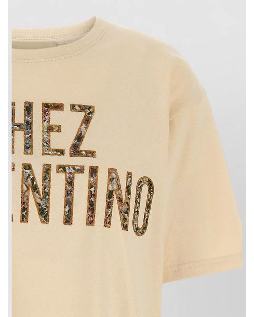 Valentino Garavani Natural Cotton T-Shirt