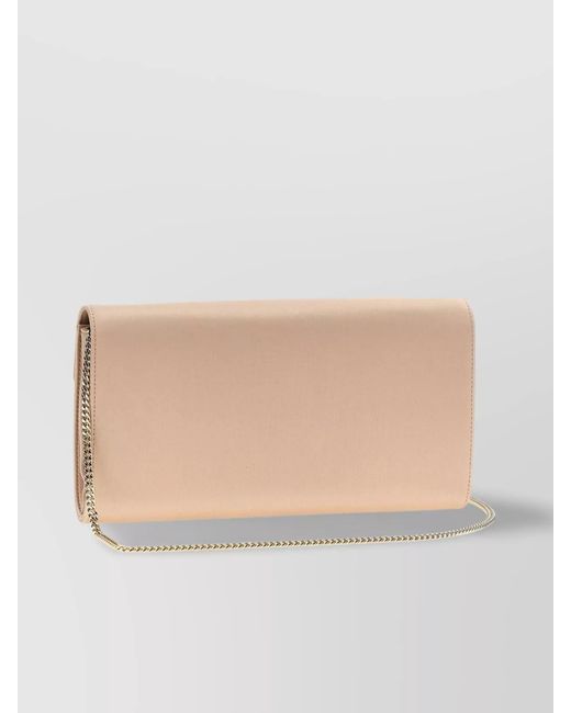Roger Vivier Natural Silk Clutch Bag