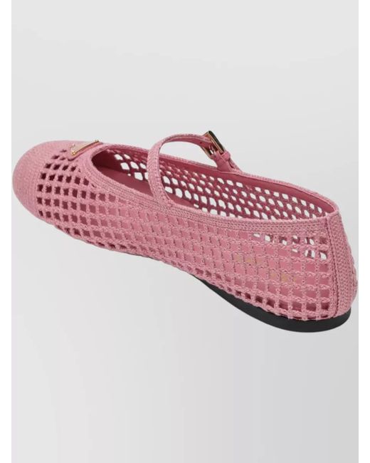 Prada Pink Ballerina Flats