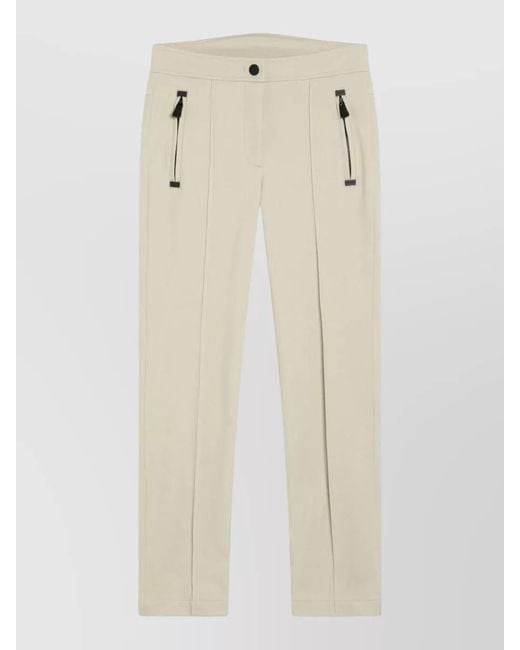 Moncler Natural Cashmere Slim Tailored Trousers