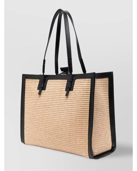 Casadei Natural Calf Leather Tote Bag