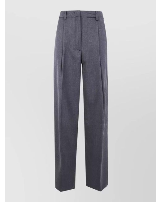 Thelatest Blue Axel Wool Polyester Tailored Ab Pants