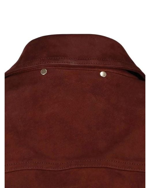 Paul Smith Brown Collared Coat Side Pockets Button Cuffs for men