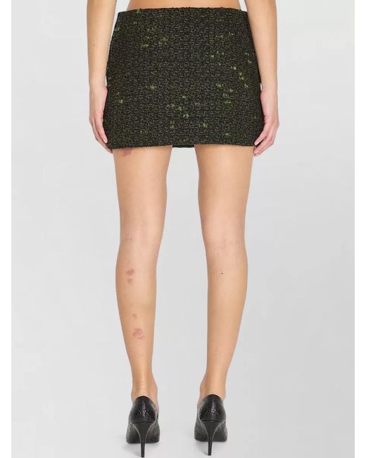 Gucci Black Bouclé Wool Mini Skirt