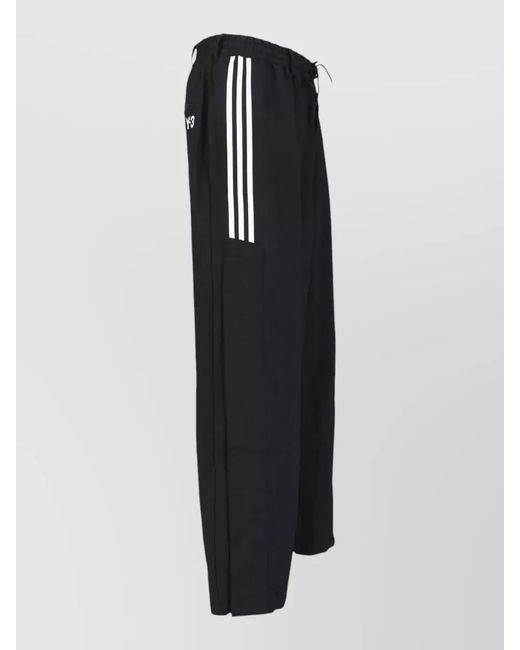 Y-3 Blue Wide-Leg Track Trousers for men