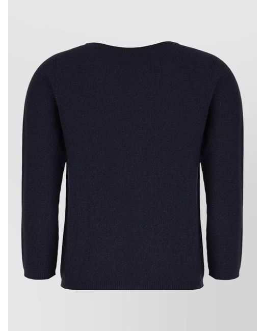 Fabiana Filippi Blue Wool Blend Sweater Long Sleeves Round Neck
