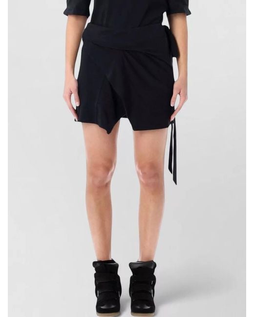 Isabel Marant Black Marant Étoile Berenice Jersey Wrap Skirt