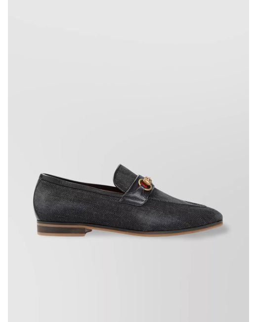 Gucci Black Denim Loafers for men