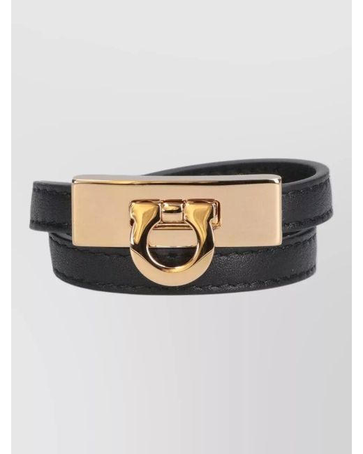 Ferragamo Natural Bracelet Set Tone Buckle Detail