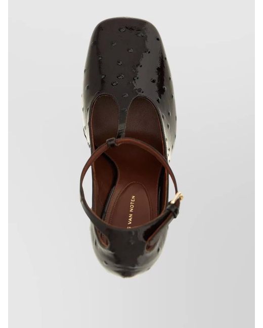 Dries Van Noten Black Sculptural Heel Pumps