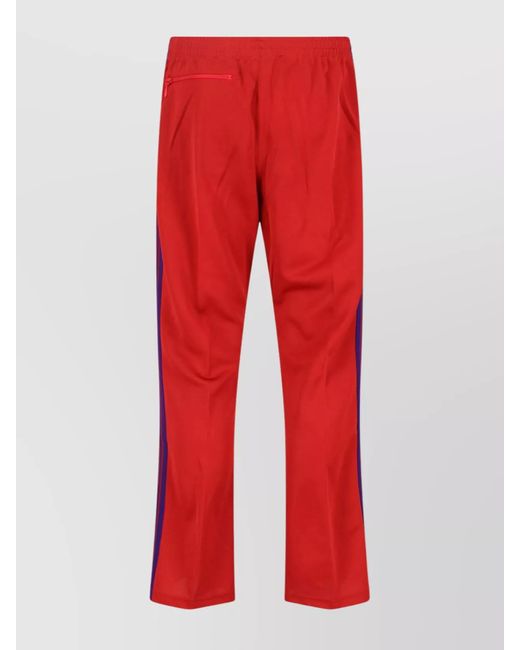 Needles Red Straight Track Pants for men