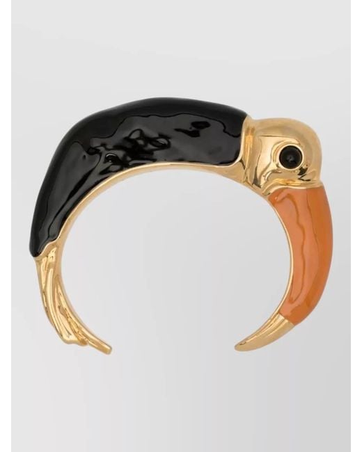 Chloé Multicolor Toucan Enamel Polished Slip On Bracelet