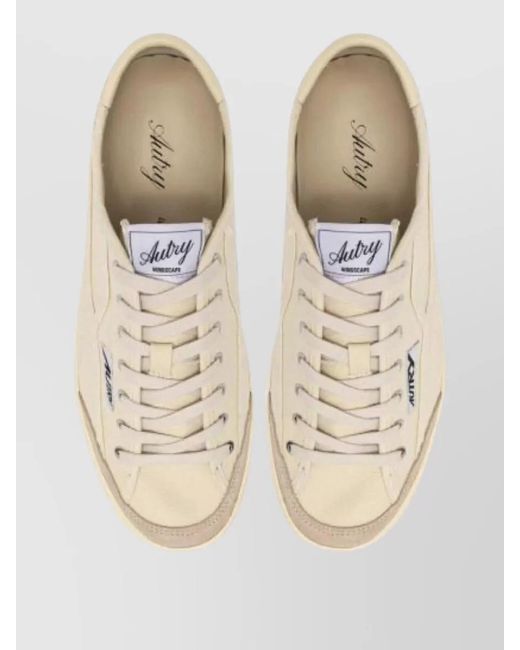 Autry Natural Windscape Low Canvas Suede Sneakers for men