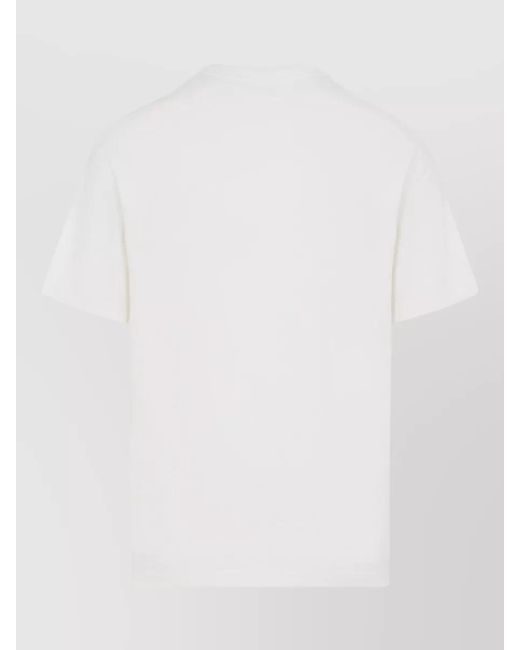 Y-3 White Cotton Regular-Fit Short-Sleeve T-Shirt for men