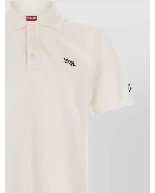 KENZO Natural Happy Tiger Polo Shirt Regular Fit for men