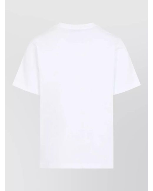 Casablanca White Tennis Club Short Sleeve Cotton T Shirt for men