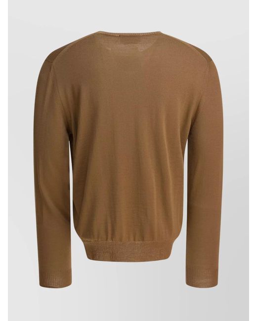 McQueen Brown Wool Jumper for men