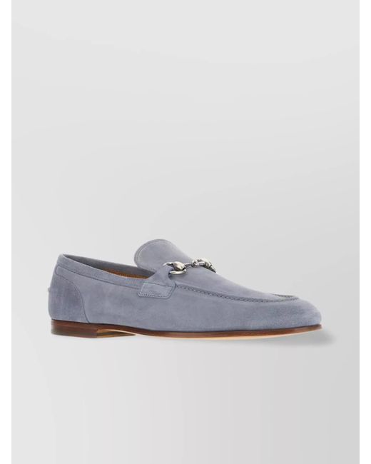 Gucci Gray Suede Loafers for men
