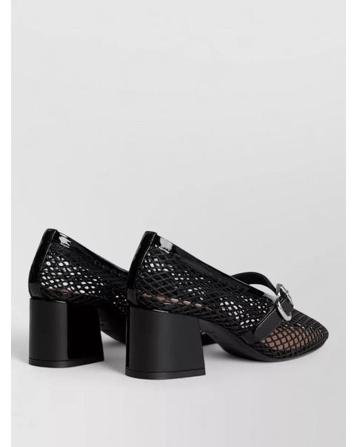 Alaïa Black Mesh Mary Jane Pumps