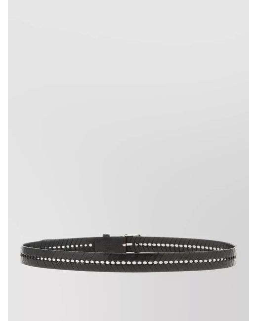 Lemaire White Braided Design Belt Adjustable Length for men