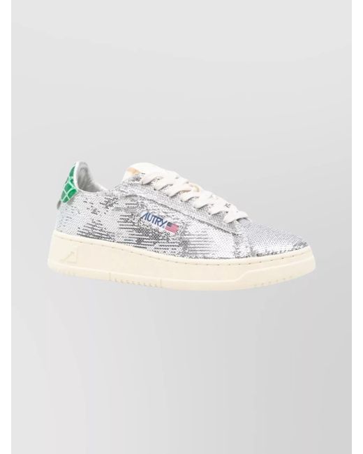 Autry Gray Low-Top Sneakers