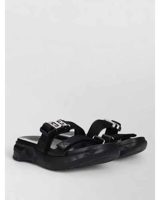 Givenchy Black Fabric Slides for men