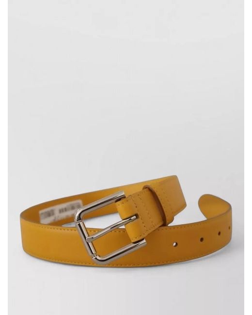 Dolce & Gabbana Yellow Leather Belt