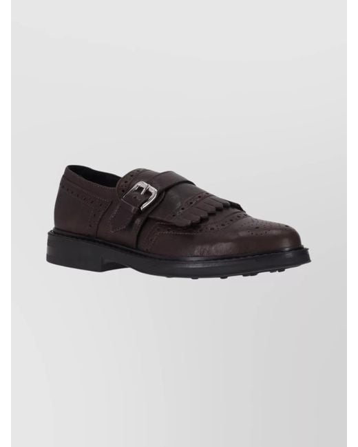 P.A.R.O.S.H. Black Leather Loafers