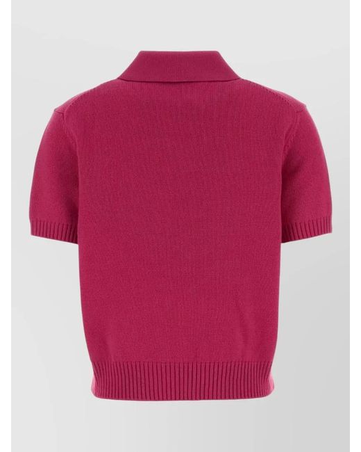 Givenchy Pink Wool Cashmere Polo Shirt for men