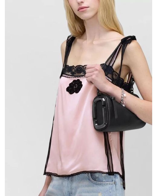 Marc Jacobs White The Snapshot Leather Shoulder Bag