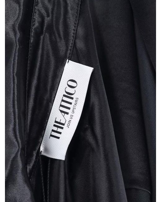 The Attico Black Knee-Length Dress