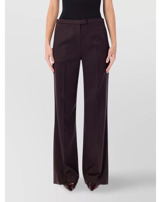 Magda Butrym Blue Wool Straight-Leg Tailored Trousers