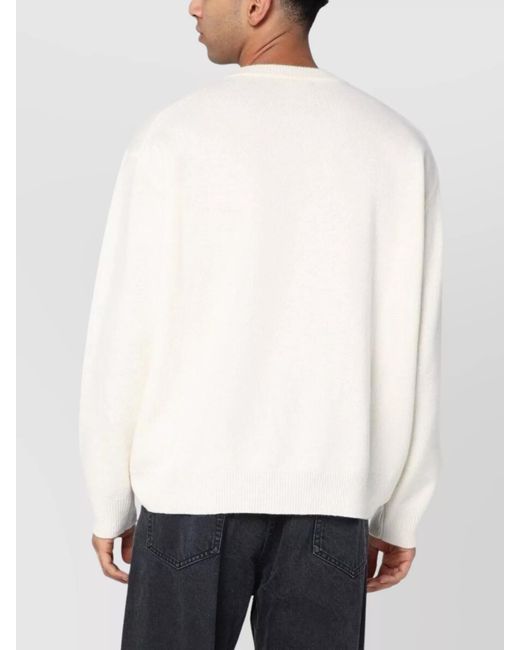 Roberto Collina White Wool Cashmere Sweater for men