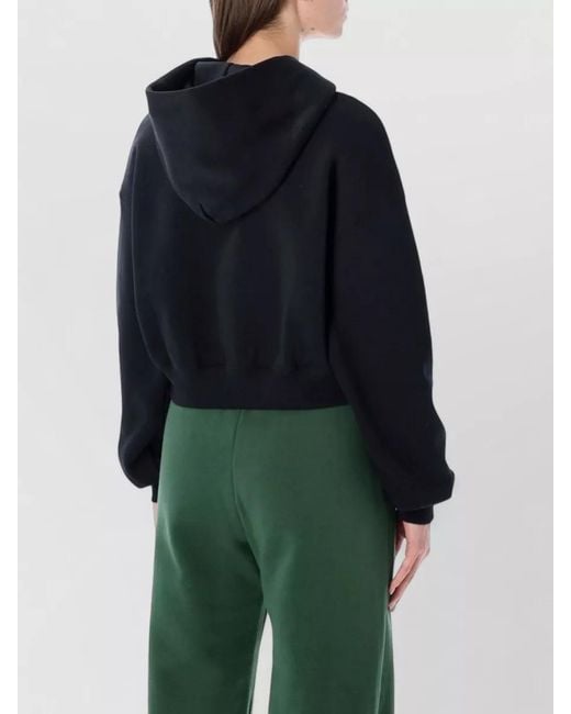 Nike Blue Cropped Fleece Hoodie Oversized Fit