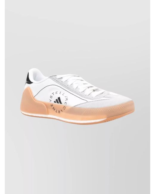 Adidas By Stella McCartney Multicolor Panelled Logo-Print Low-Top Sneakers