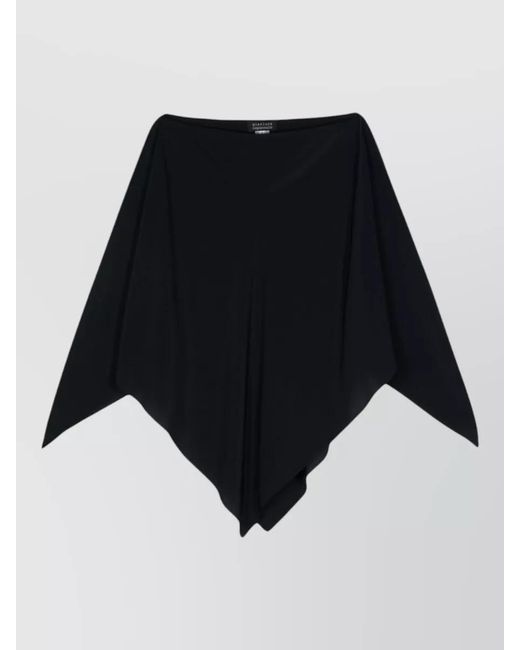 Gianluca Capannolo Black Isabella Cape Boat Neck Silk Satin for men