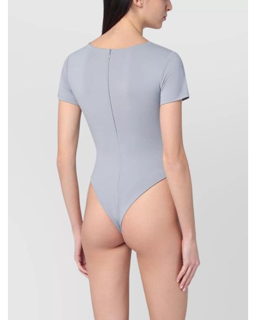 Entire studios Blue Nylon Blend Bodysuit
