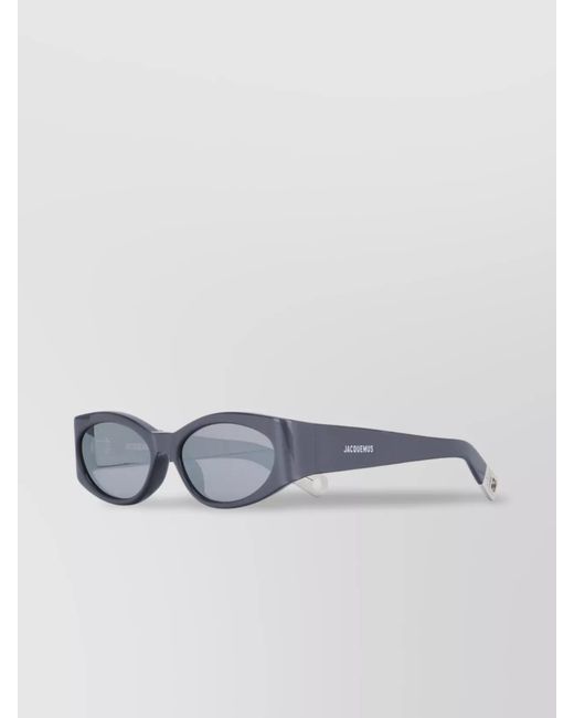 Jacquemus Blue Oval Sunglasses for men