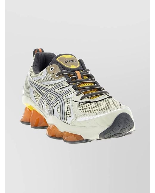 Asics Multicolor Synthetic Leather Low-Top Sneakers