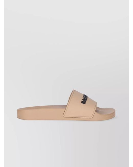 Balenciaga Natural Heeled Sandals With Flat Sole And Open Toe