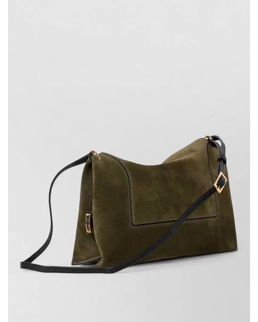 Wandler Brown Penelope Suede Leather Shoulder Bag