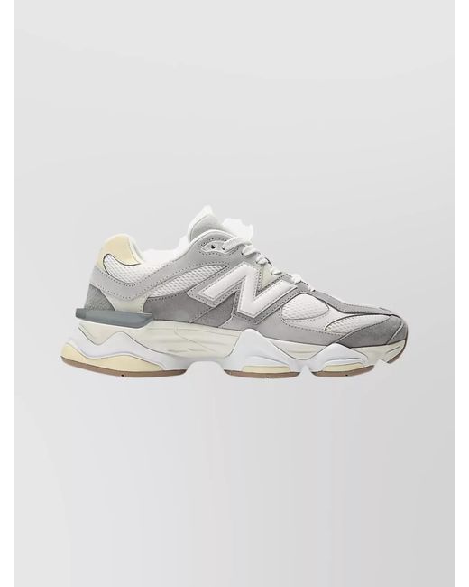 New Balance Metallic Lifestyle Sneakers With Chunky Sole And Mesh