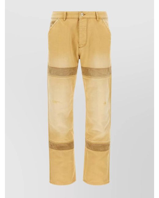 Wales Bonner Yellow Cotton Straight-Leg Jeans for men