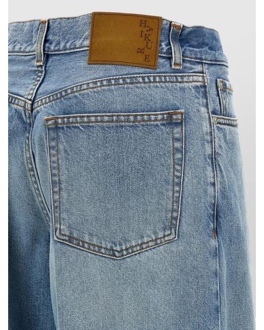 Haikure Blue Bethany Jeans Belt Loops Contrast Stitching