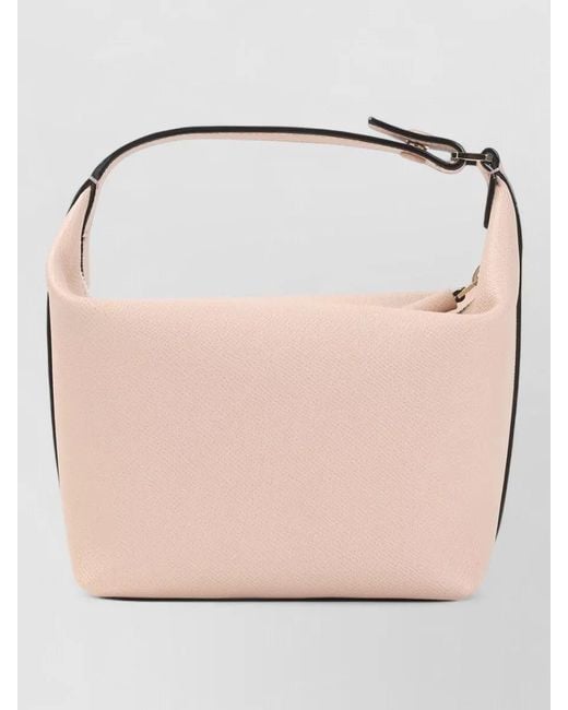 Valextra Natural Mochi Leather Shoulder Pouch Bag