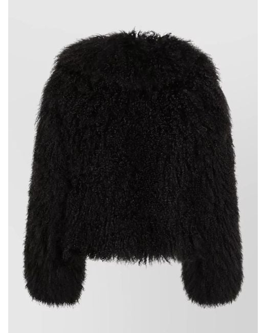 Blancha Black Faux Fur Jacket